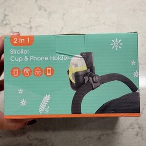 2 in 1 Stroller Cup & Phone Holder